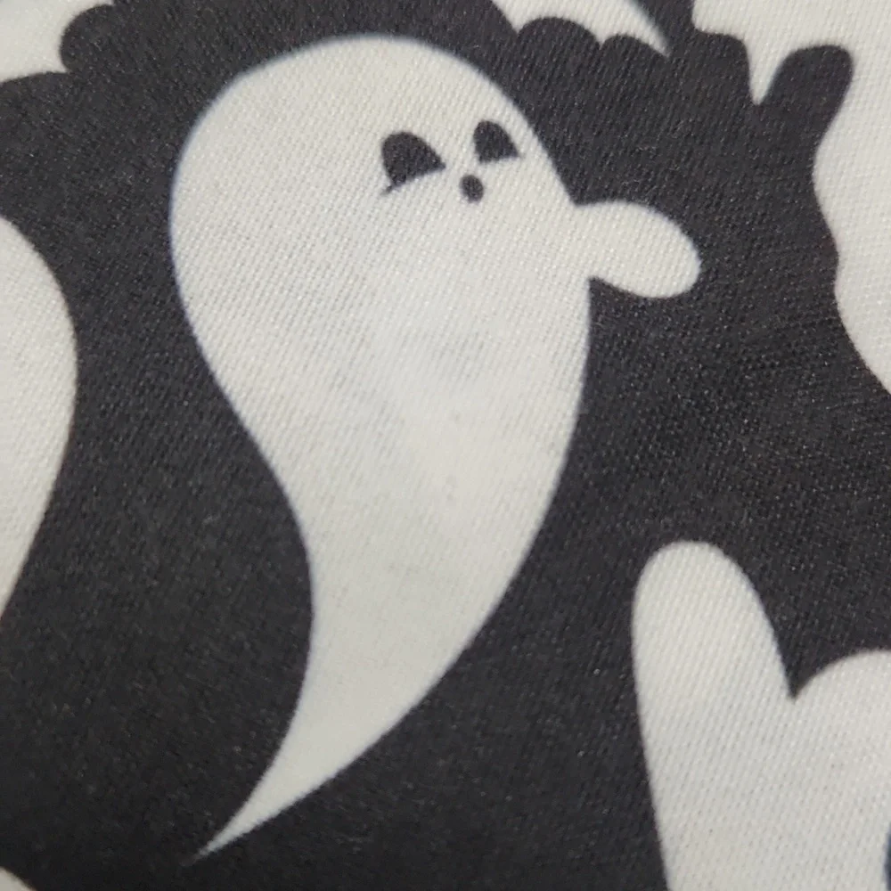 Ghost Print Pet Bandana, Black & White